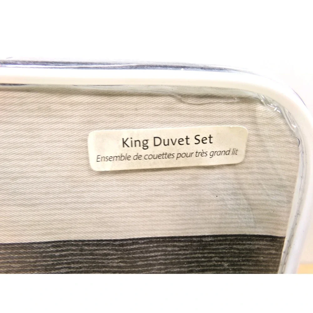 Lacoste King Bed Duvet 3 Piece Set Bailleul Ombre‎ Blue Duvet 2 Pillow Shams NEW